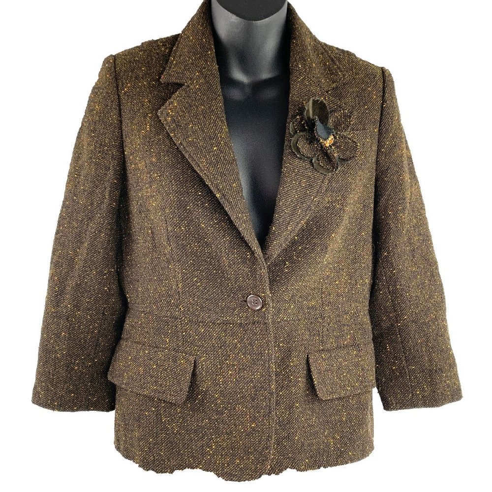DAISY FUENTES 'Monzana" Tweed Career Blazer